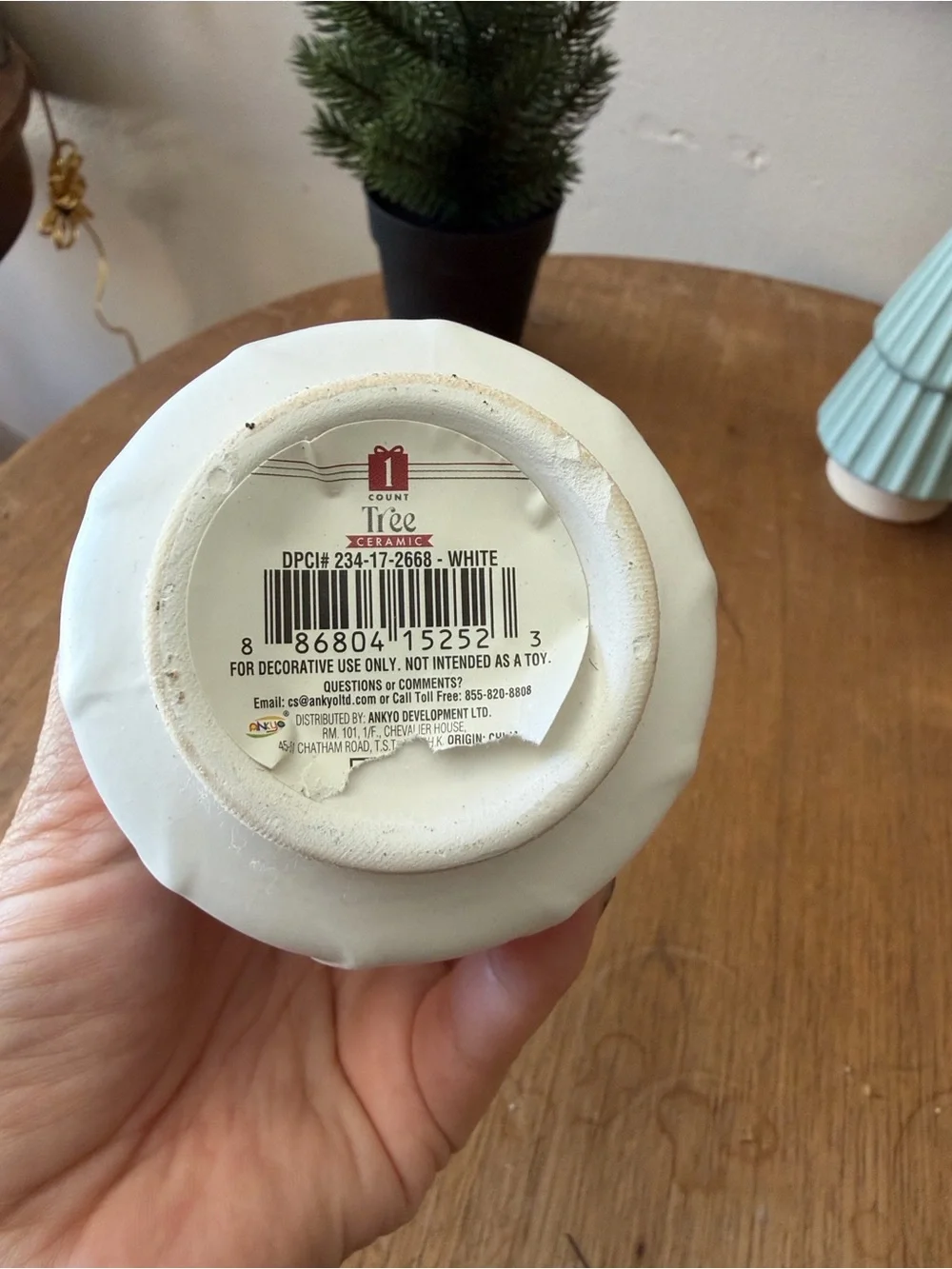 Target Ceramic Holiday Tree Trio in White, Light green and Navy